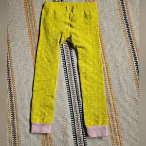 Baby Boden Size 3 Yellow and Pink Polka Dot Tights